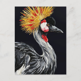 Afrikanischer Kronenkranich — Exotischer Vogel Imp Postkarte