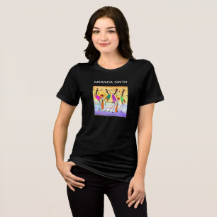 Afrikanischer Kunstausdruck der Freude Tri-Blend Shirt