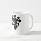Afrikanischer Kunstbecher Kaffeetasse (VorderseiteRechts)