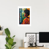 Afrikanischer Kunstdruck Poster (Heimbüro)