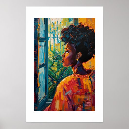 Afrikanischer Kunstdruck Poster (Vorne)