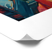 Afrikanischer Kunstdruck Poster (Ecke)