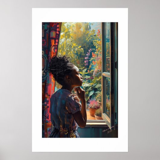 Afrikanischer Kunstdruck Poster (Vorne)