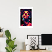 Afrikanischer Kunstdruck Poster (Heimbüro)