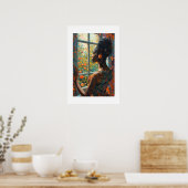 Afrikanischer Kunstdruck Poster (Küche)