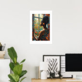 Afrikanischer Kunstdruck Poster (Heimbüro)