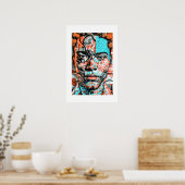 Afrikanischer Kunstdruck Poster (Küche)