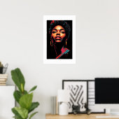 Afrikanischer Kunstdruck Poster (Heimbüro)