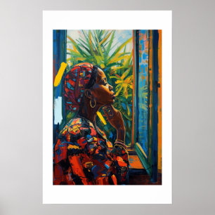 Afrikanischer Kunstdruck Poster