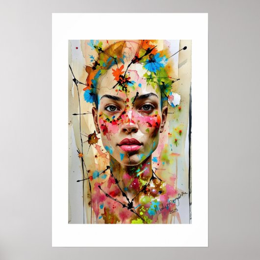 Afrikanischer Kunstdruck Poster (Vorne)
