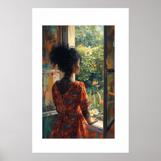 Afrikanischer Kunstdruck Poster (Vorne)