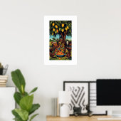 Afrikanischer Kunstdruck Poster (Heimbüro)