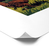 Afrikanischer Kunstdruck Poster (Ecke)