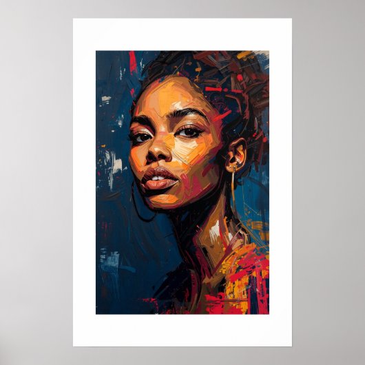 Afrikanischer Kunstdruck Poster (Vorne)