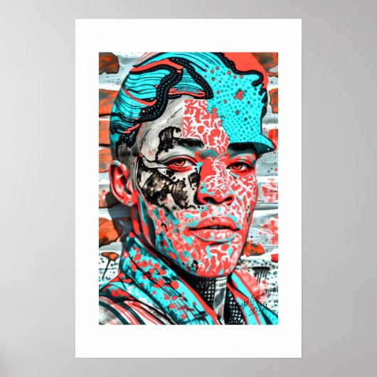 Afrikanischer Kunstdruck Poster (Vorne)