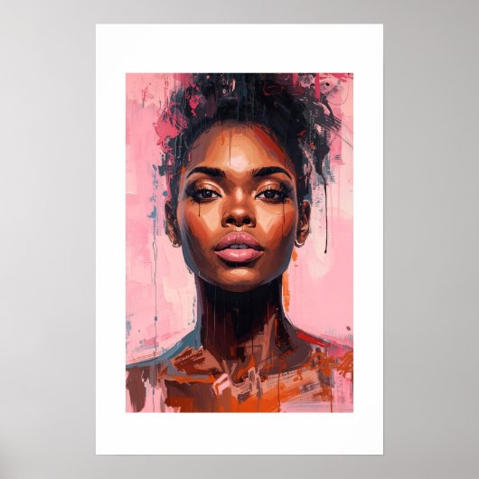 Afrikanischer Kunstdruck Poster (Vorne)