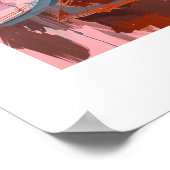 Afrikanischer Kunstdruck Poster (Ecke)