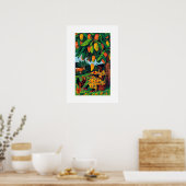 Afrikanischer Kunstdruck Poster (Küche)
