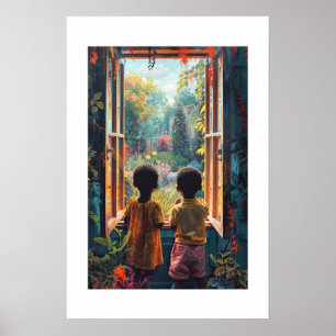 Afrikanischer Kunstdruck Poster