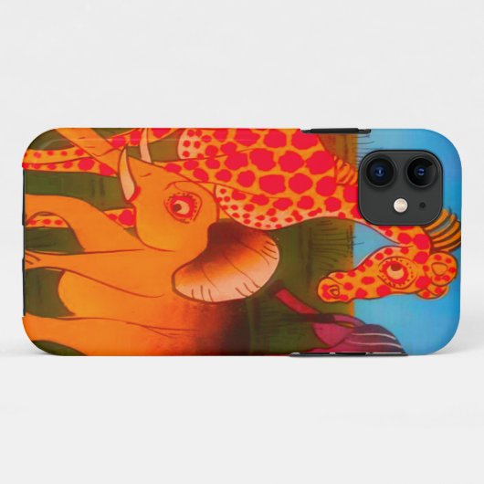 afrikanischer Kunstdrucker Case-Mate iPhone Hülle (Rückseite (Horizontal))