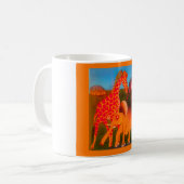 afrikanischer Kunstdrucker Kaffeetasse (Vorderseite Links)