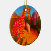 afrikanischer Kunstdrucker Keramikornament (Rechts)