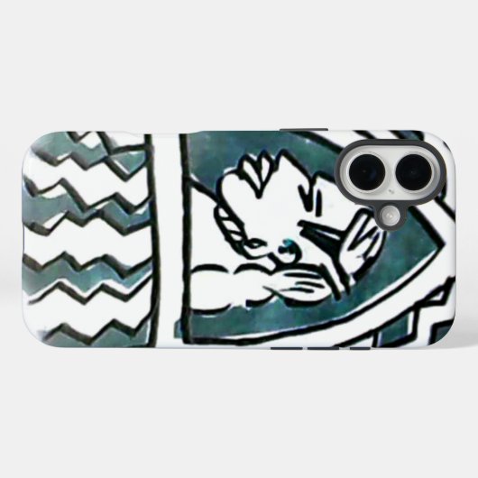 afrikanischer Kunststil Case-Mate iPhone Hülle (Rückseite (Horizontal))