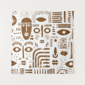 Afrikanischer Kunstteppich Wandteppich (Vorderseite)
