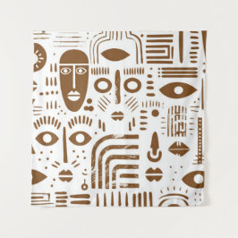 Afrikanischer Kunstteppich Wandteppich