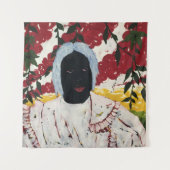 Afrikanischer Kunstteppich Wandteppich (Vorderseite)