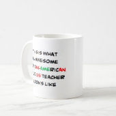 afrikanischer Lehrer, phantastisch Kaffeetasse (Vorderseite Links)