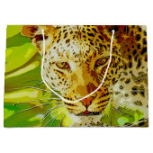 Afrikanischer Leopard Große Geschenktüte (Vorderseite)