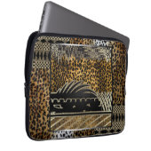 Afrikanischer Leopard in Bewegung Laptopschutzhülle (Vorne Rechts)