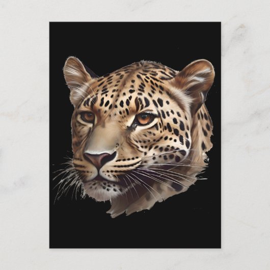 afrikanischer Leopard-Leiter Postkarte (Vorderseite)