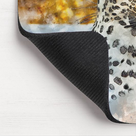 Afrikanischer Leopard Mousepad (Ecke)