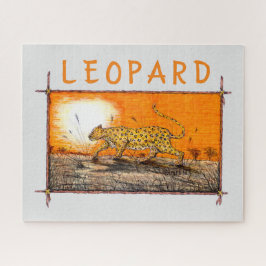 Afrikanischer Leopard Puzzle