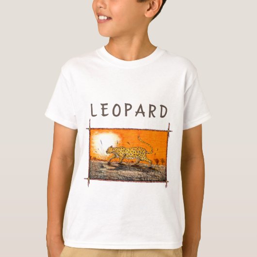 Afrikanischer Leopard T-Shirt (Vorderseite)