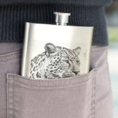 Afrikanischer Leoparden-Stift Zeichnend Flachmann (Beispiel)