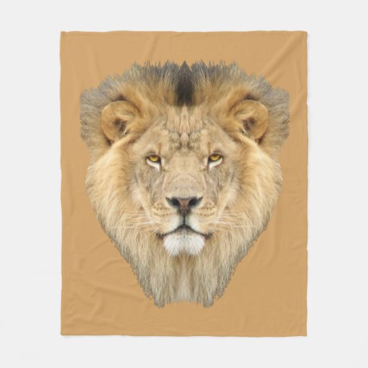 Afrikanischer Löwe Fleecedecke (Vorderseite)
