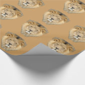 Afrikanischer Löwe Geschenkpapier (Ecke)