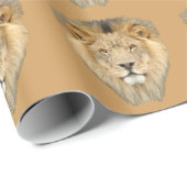 Afrikanischer Löwe Geschenkpapier (Rolleneckpunkt)
