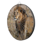 Afrikanischer Löwe im Gras Dartscheibe (Vorderseite rechts)