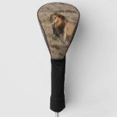 Afrikanischer Löwe im Gras Golf Headcover (Vorderseite)