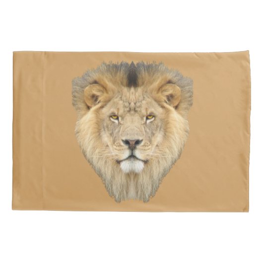 Afrikanischer Löwe Kissenbezug (Rückseite)