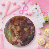 Afrikanischer Löwe Papier-Teller 9" Pappteller (Party)
