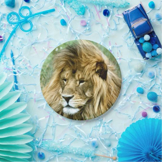 Afrikanischer Löwe Pappteller (Party)