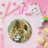 Afrikanischer Löwe Pappteller (Party)