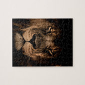 Afrikanischer Löwenmane nahe Augen Puzzle (Horizontal)