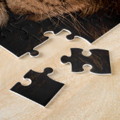 Afrikanischer Löwenmane nahe Augen Puzzle (Seite)