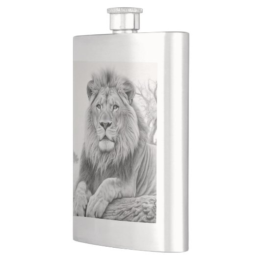 Afrikanischer Löwenstift Zeichnend Flachmann (Links)